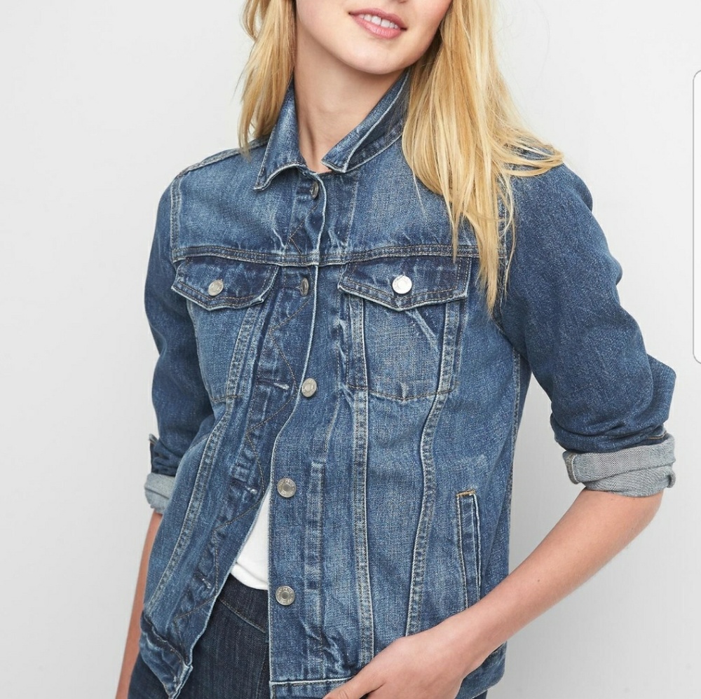 Gap 1969 (Icon) Denim Jacket Size L-Petite